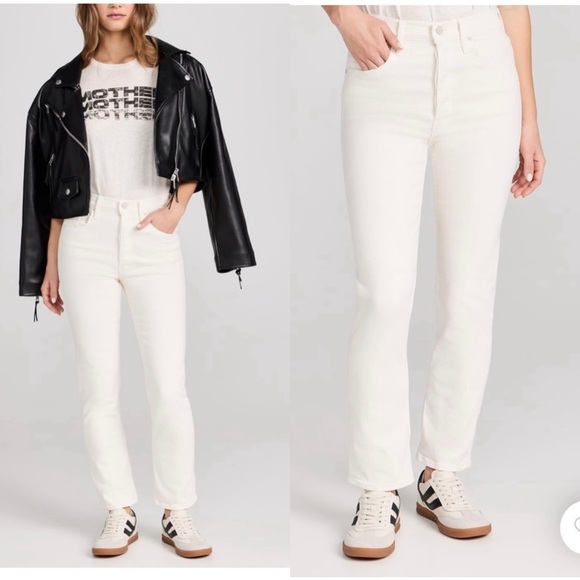 MOTHER The Tomcat jeans in Cream Puffs/ Off white